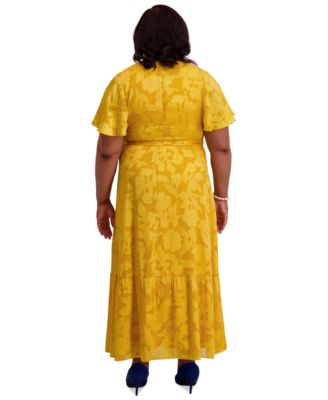 Flutter-Sleeve Smock-Waist Dress, Regular & Plus 