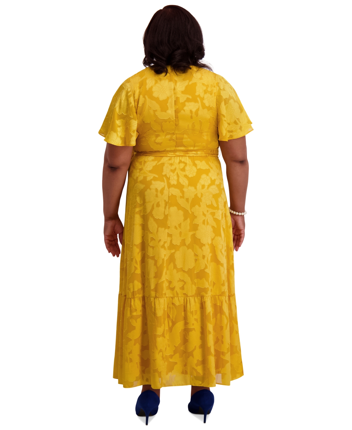 Kasper Flutter-sleeve Smock-waist Dress, Regular & Plus