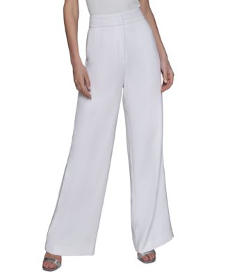 KARL LAGERFELD PARIS - Women's Embellished-Side-Seam Pants