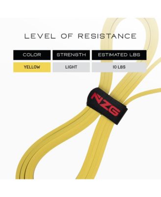 100% Latex-Free Natural Rubber Power Resistance Bands - 10lbs (Pair of 2)