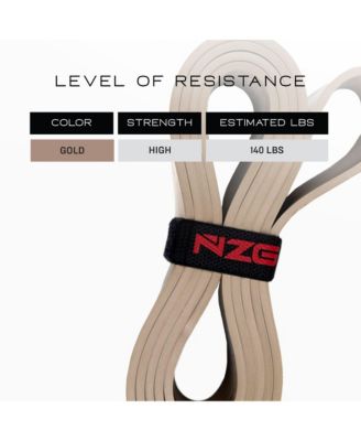 100% Latex-Free Natural Rubber Power Resistance Bands - 140lbs