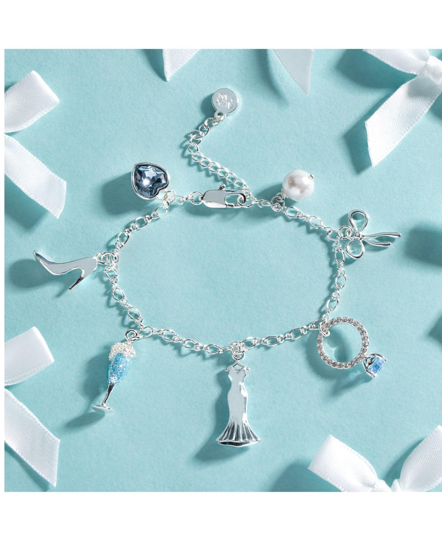 Bridal Multi Charm Bracelet