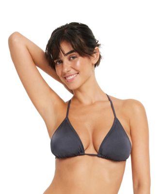 Women's Shimmer Triangle Bikini Swimsuit Top Bra Sizing