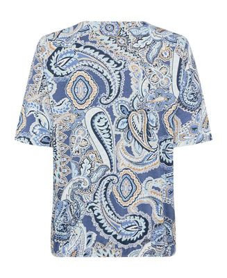 Women's Paisley Split V-Neck T-Shirt
