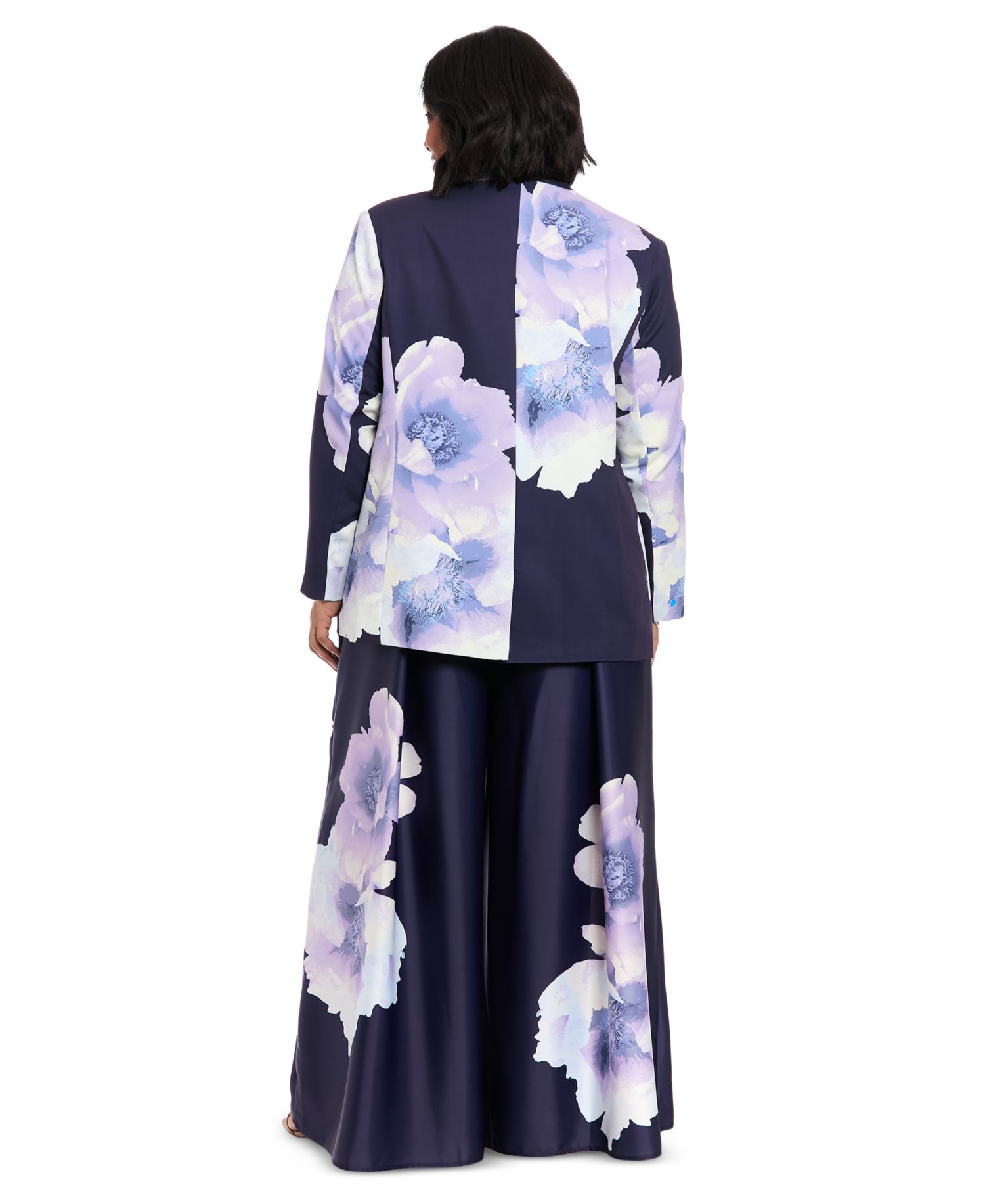 Plus Size Floral-Print Jacket