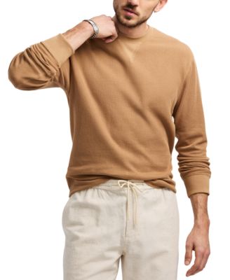 Men's Kaleb Long Sleeve Crewneck Textured T-Shirt