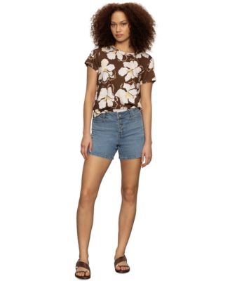 Sanctuary - Women's Luna Button-Front Denim Shorts