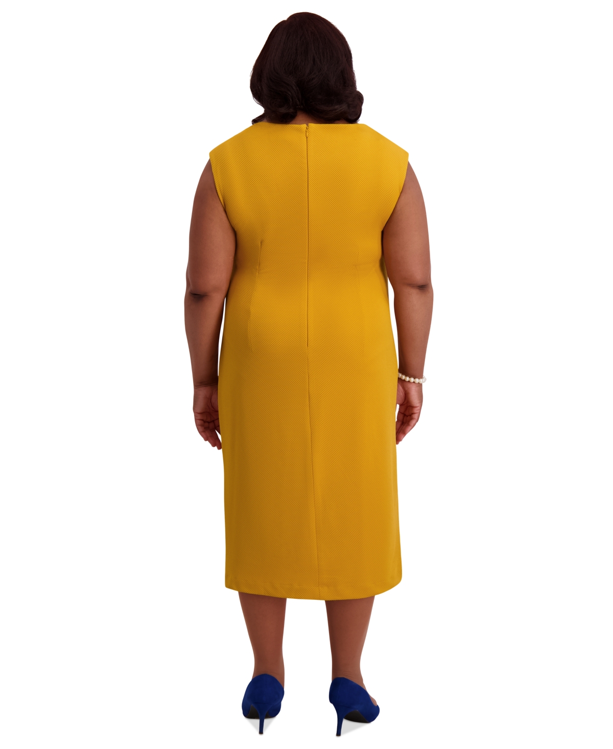 Kasper Women's Asymmetrical-neck Midi Dress, Regular & Plus Sizes
