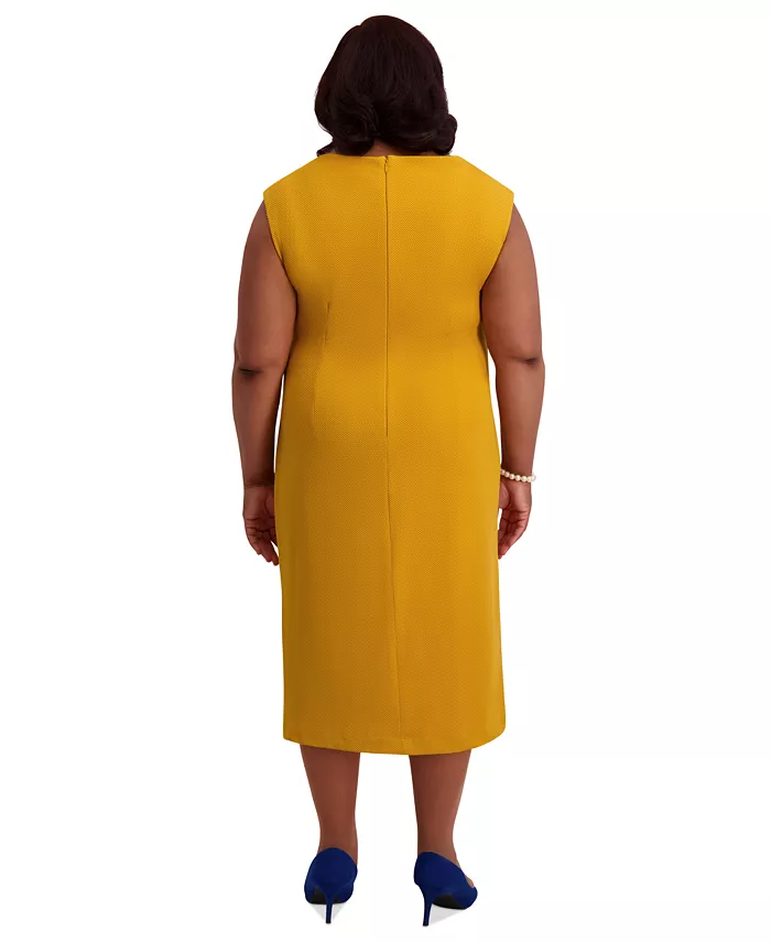 Women's Asymmetrical-Neck Midi Dress, Regular & Plus Sizes - thumbnail 10