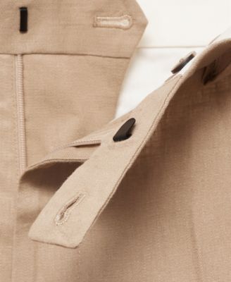 Men's Linen Slim-Fit Suit Pants