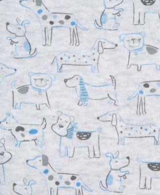 Baby Boys Cotton Puppy Bodysuit & Pants Set  