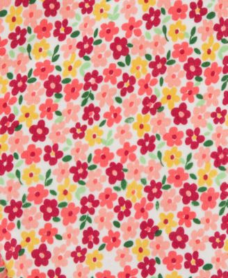 Baby Girls Cotton Apple Bodysuit, Pants & Headband Set  