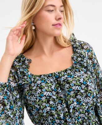 Women's Floral Femme Midi Dress, Exclusively at Macy's