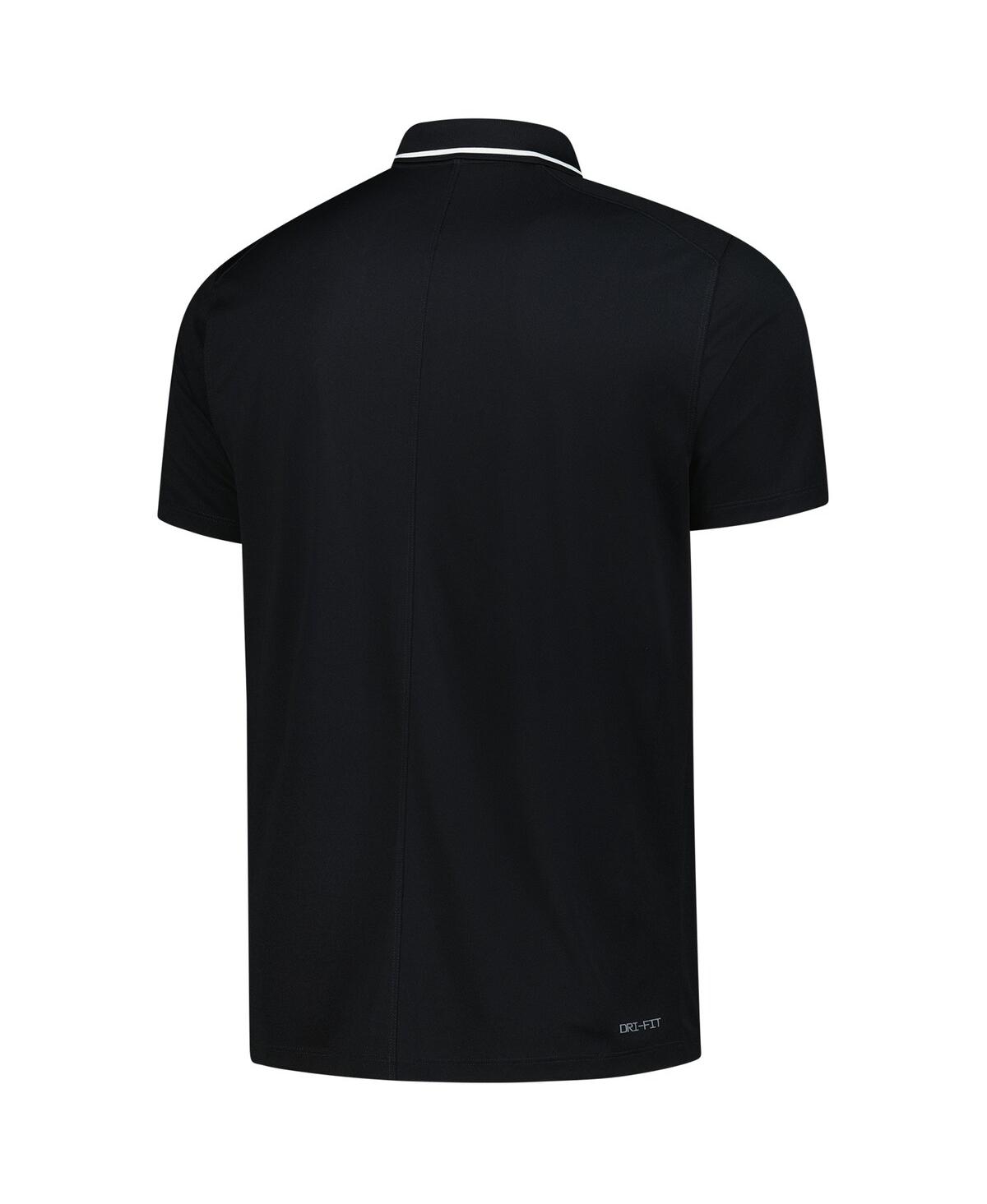 Nike Men's Black La28 Summer Olympics Retro Coach Performance Polo Shirt