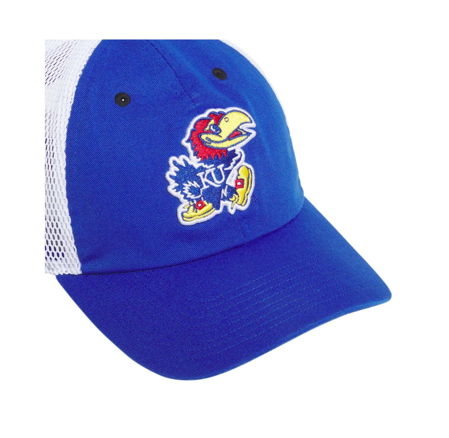 Men's Royal Kansas Jayhawks Mascot Slouch Trucker Adjustable Hat