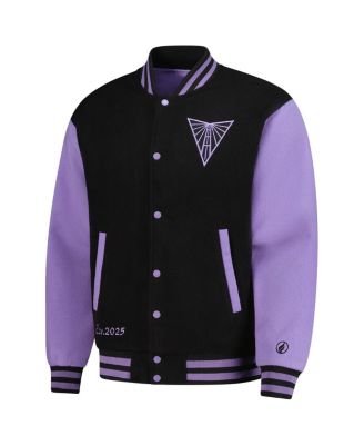 Men's and Women's Eclipse Black Golden State Valkyries Full-Snap Varsity Jacket