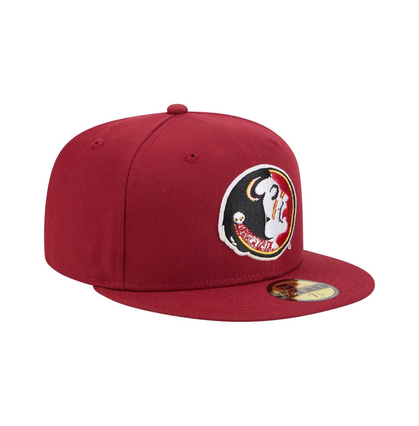 Мужская кепка New Era Garnet Florida State Seminoles Vault 59FIFTY Fitted Hat — фото 3