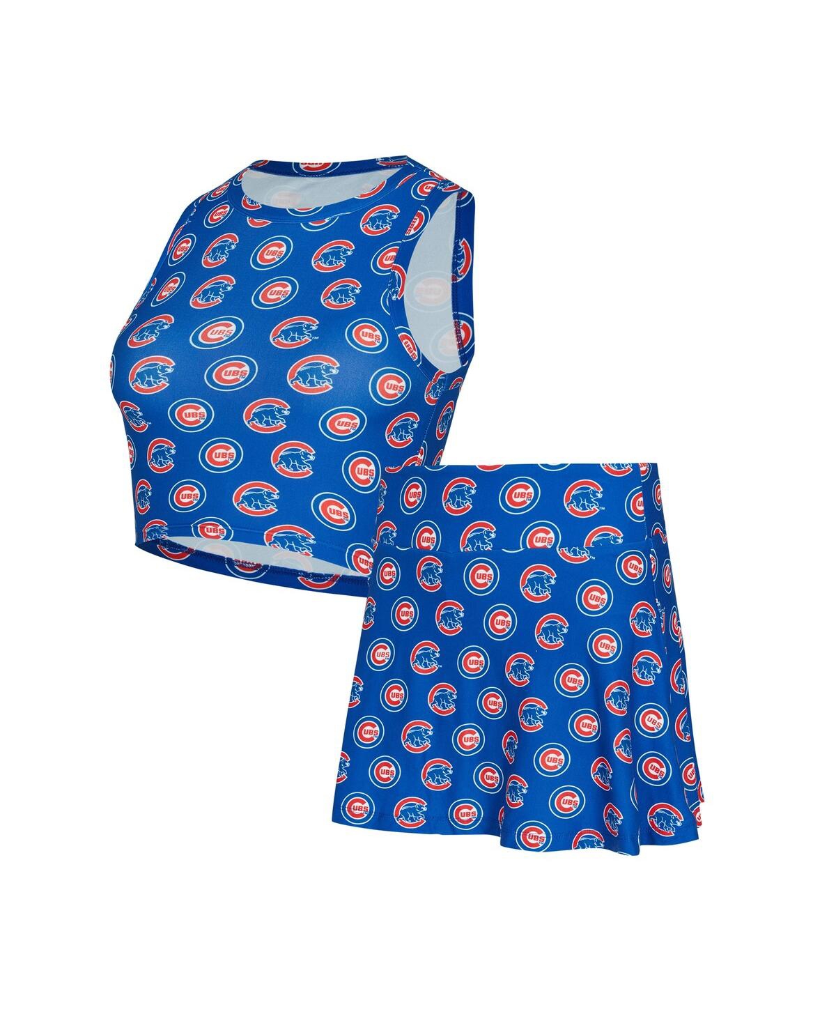 Women'sÂ 2-Piece Royal Chicago Cubs Knit Tank Top and Skort Set - Royal