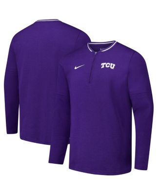Nike - Men's Purple TCU Horned Frogs Coaches Quarter-Zip Jacket
