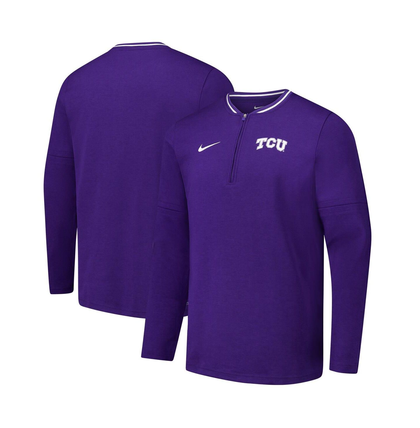 Мужская куртка Nike Purple TCU Horned Frogs Coaches Quarter-Zip — фото 1