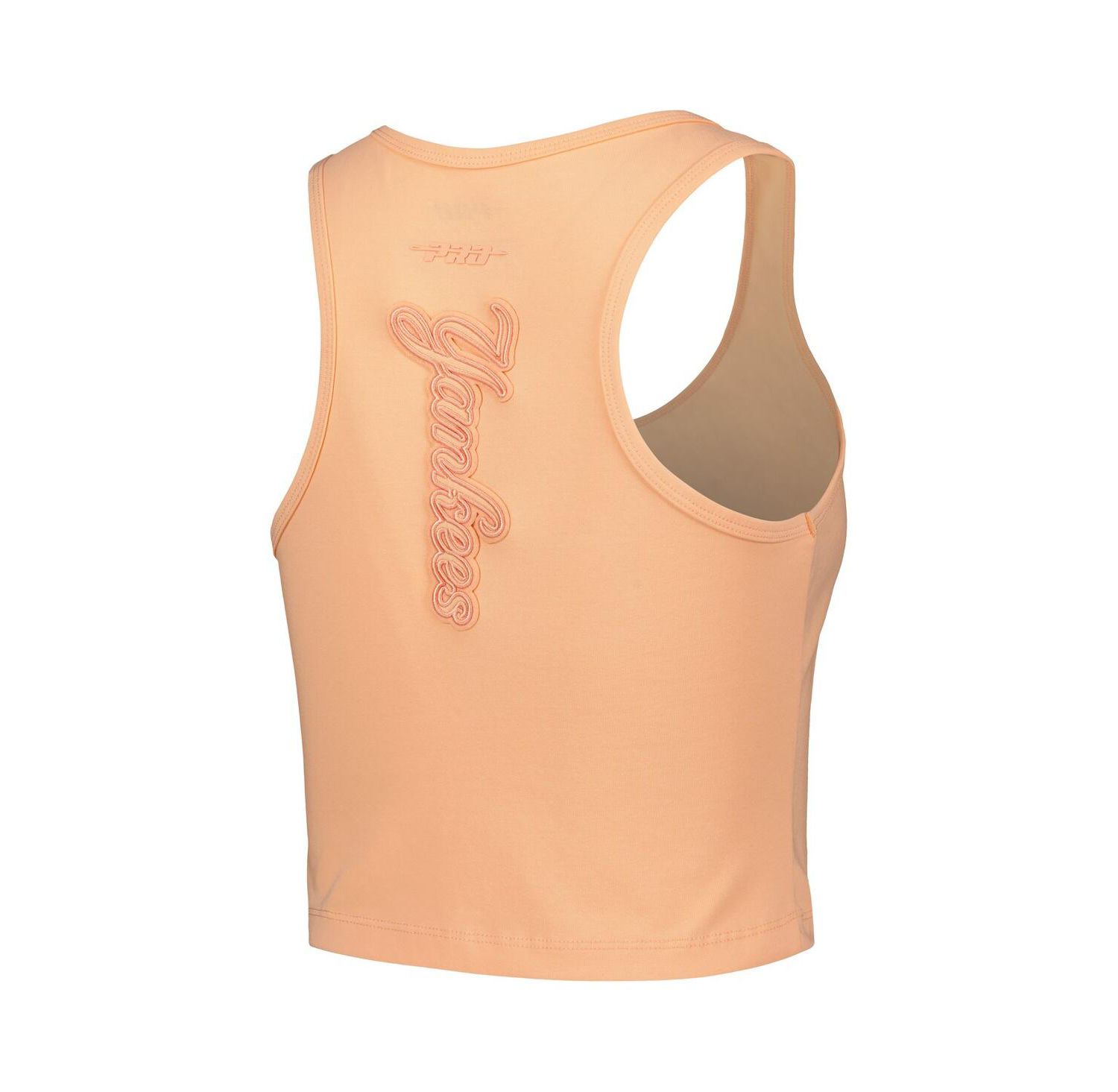 Women's Orange New York Yankees Neutral Fitted Racerback Tank Top