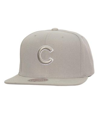 Mitchell & Ness - Men's Gray Chicago Cubs Snapback Hat