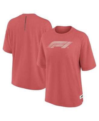Formula 1 - Women's Red Oversized Elements Raw Edge Future Ground T-Shirt