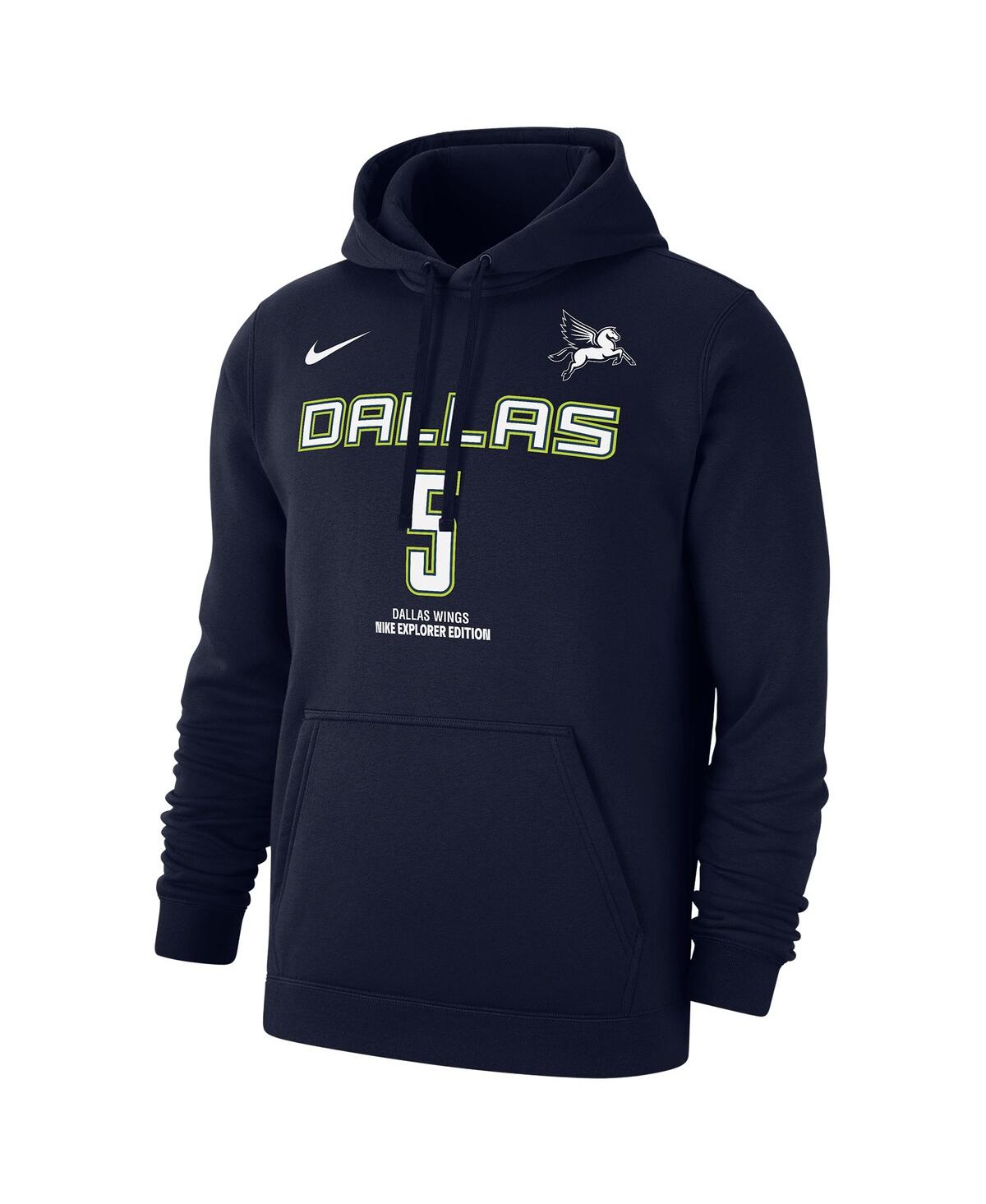 Nike Men's Paige Bueckers Navy Dallas Wings 2025 Wnba Draft Explorer Edition Name Number Pullover Hoodie In Blue
