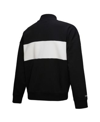 Women's Black Atlanta Braves Quarter-Zip Pullover Top