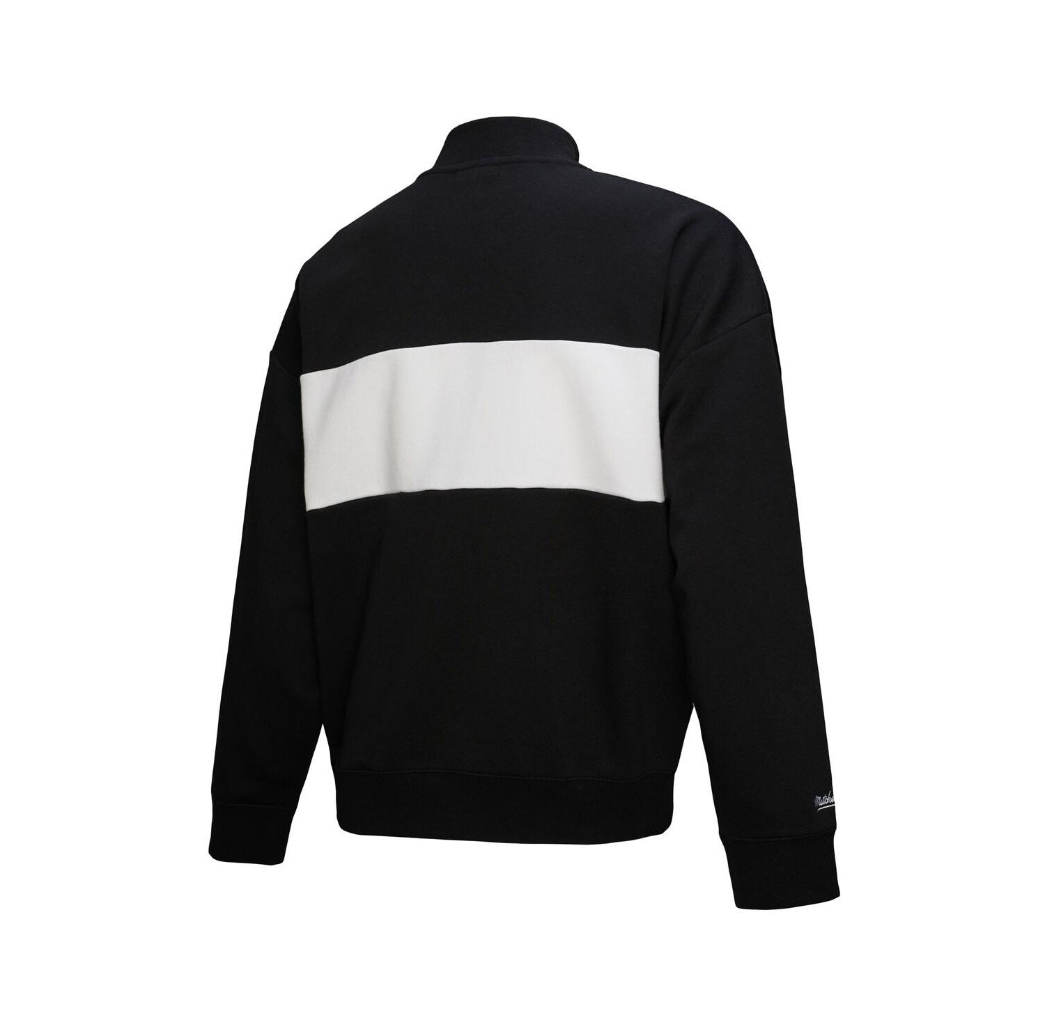 Women's Black Atlanta Braves Quarter-Zip Pullover Top