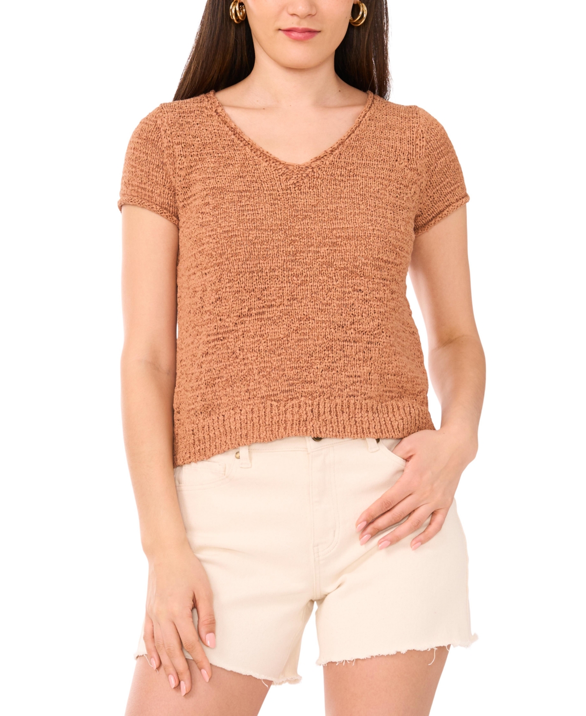 Women's Short-Sleeve Knit Top - Poppy