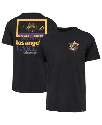 '47 Brand - Men's Black Los Angeles Lakers City Edition Backboard Franklin T-Shirt