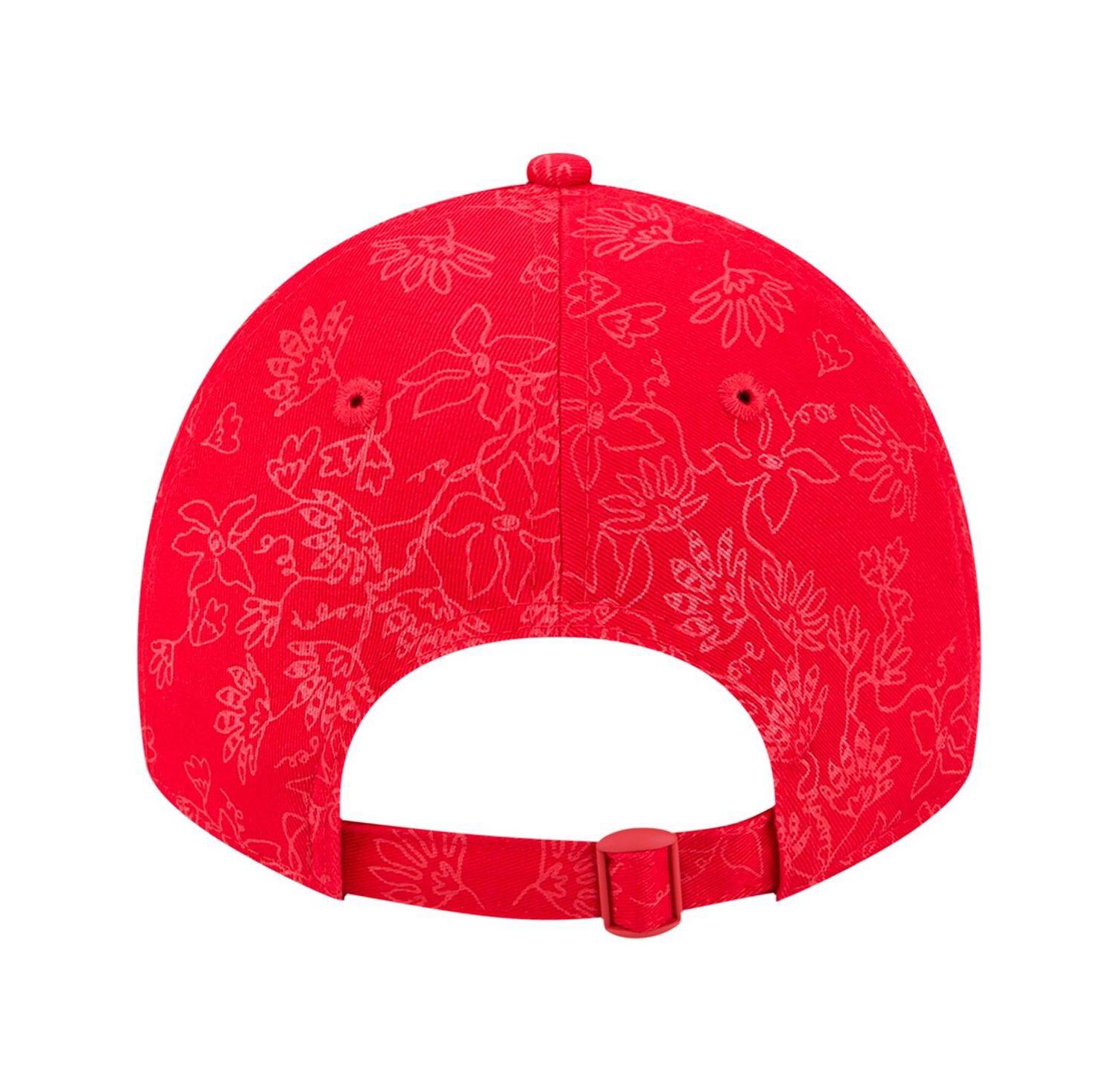 Women's Red Washington Nationals Tonal Floral 9TWENTY Adjustable Hat