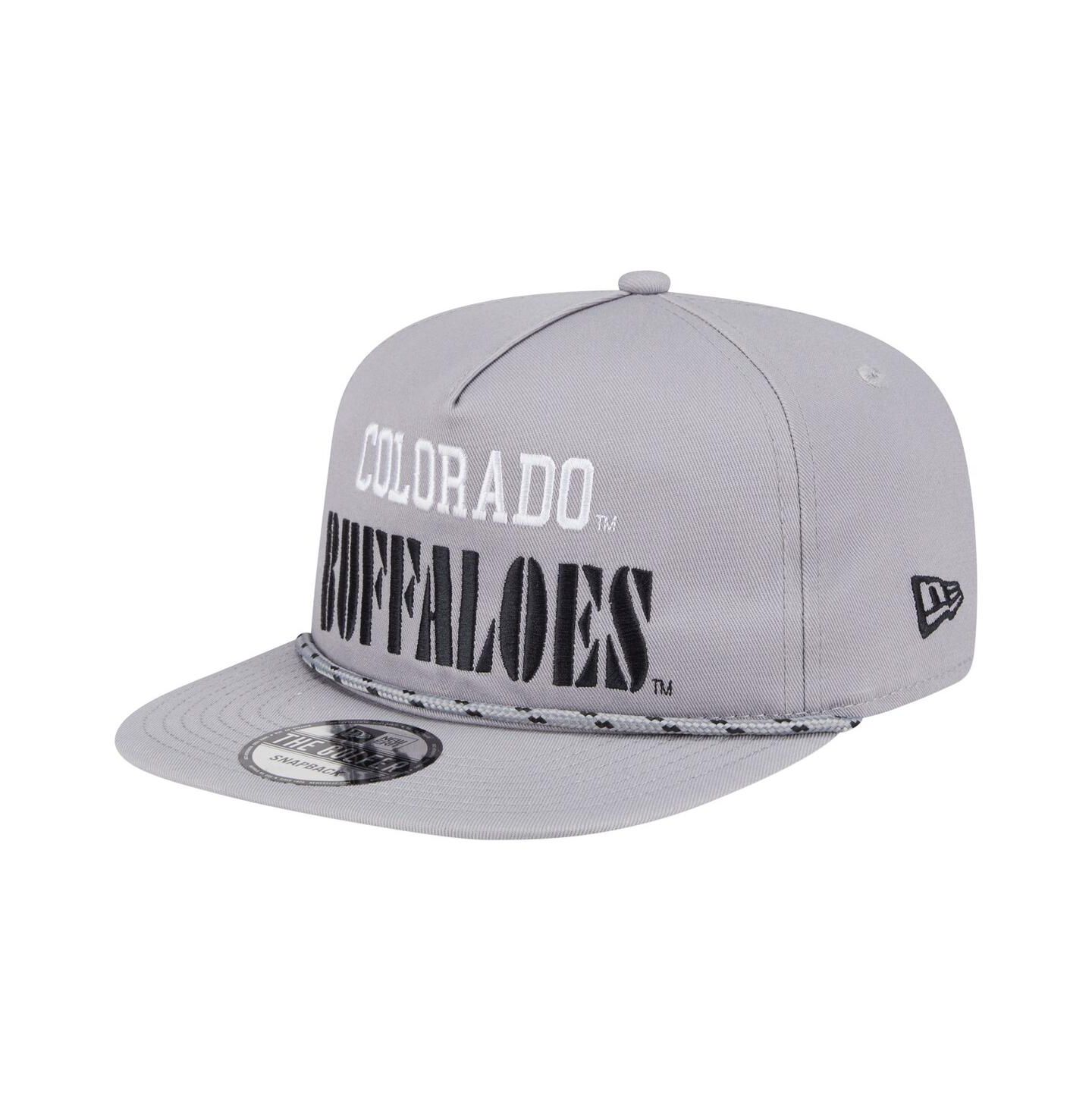 Мужская кепка New Era Gray Colorado Buffaloes Golfer Vintage Adjustable Hat — фото 3
