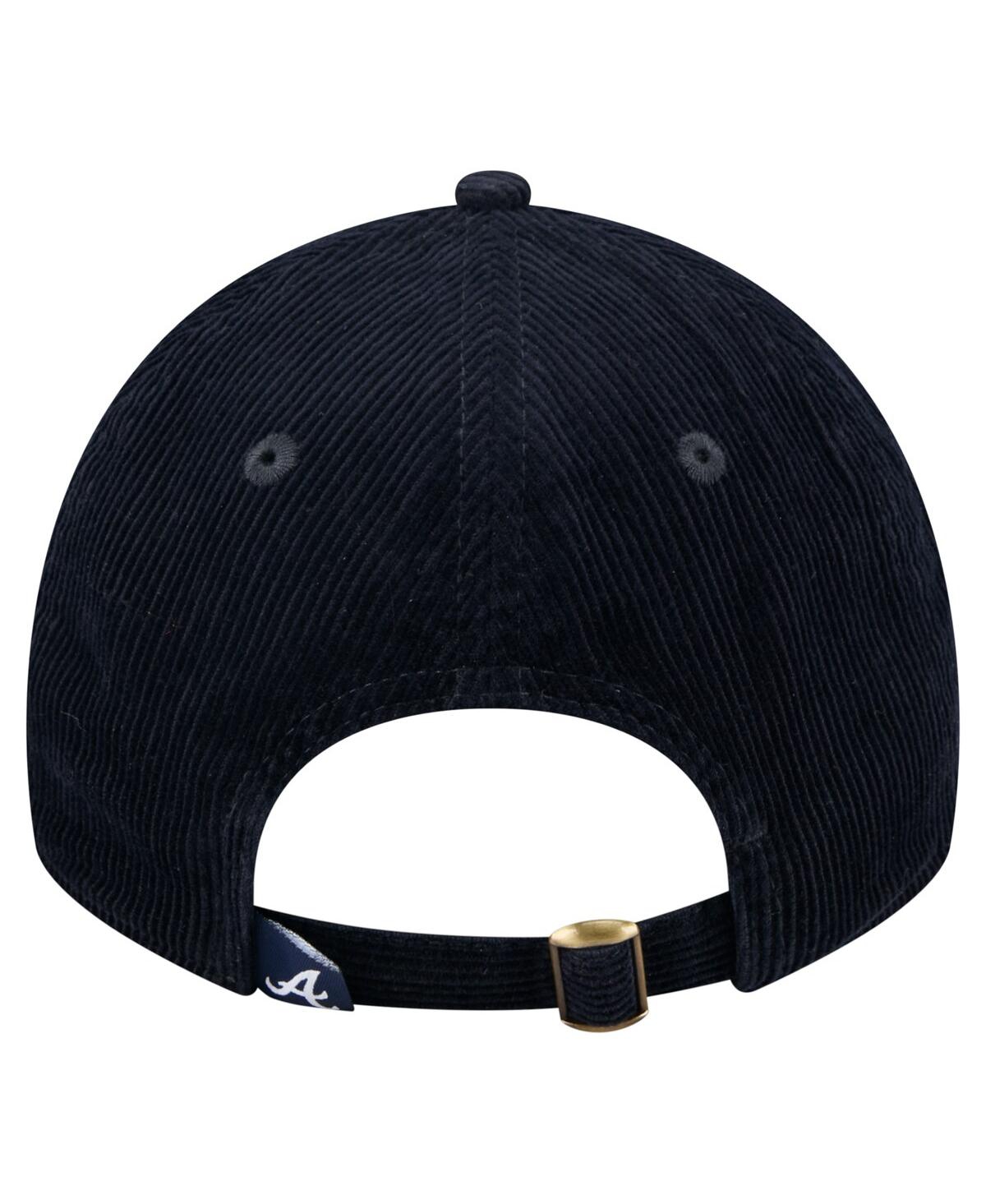 New Era Women's Navy Atlanta Braves Corduroy 9twenty Adjustable Hat