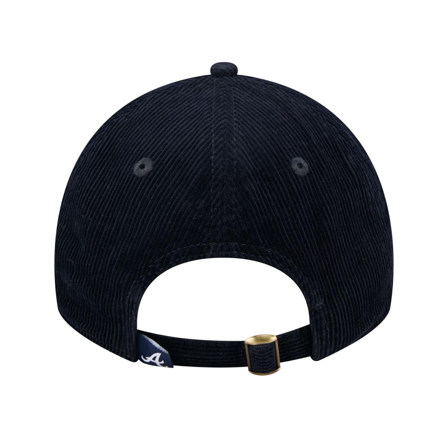 Women's Navy Atlanta Braves Corduroy 9TWENTY Adjustable Hat