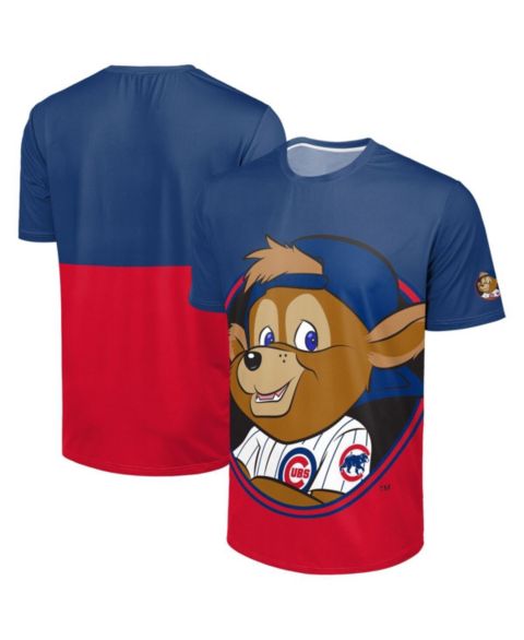Мужская футболка FOCO Royal/Red Chicago Cubs Big Logo Mascot