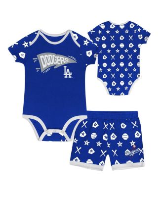 Outerstuff - Baby Boys and Girls Blue Los Angeles Dodgers On Deck 2-Piece Diaper Cover Set