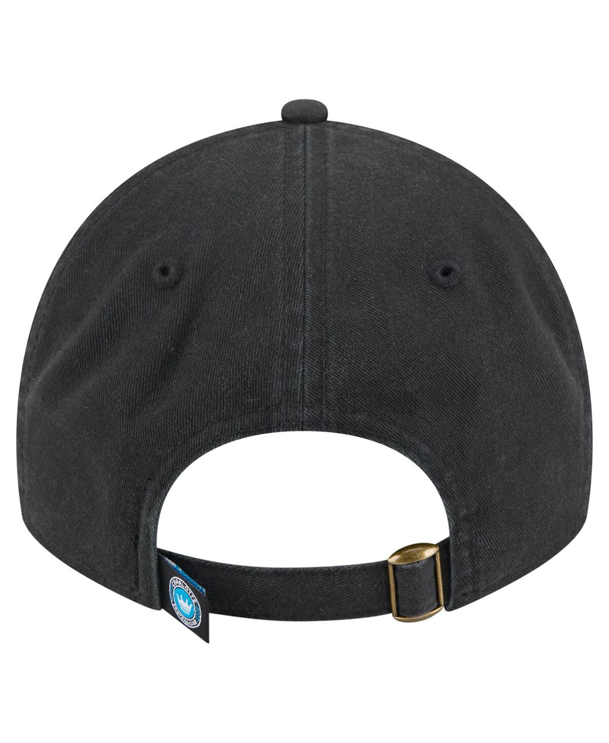 New Era Women's Black Charlotte Fc Script 9twenty Adjustable Hat