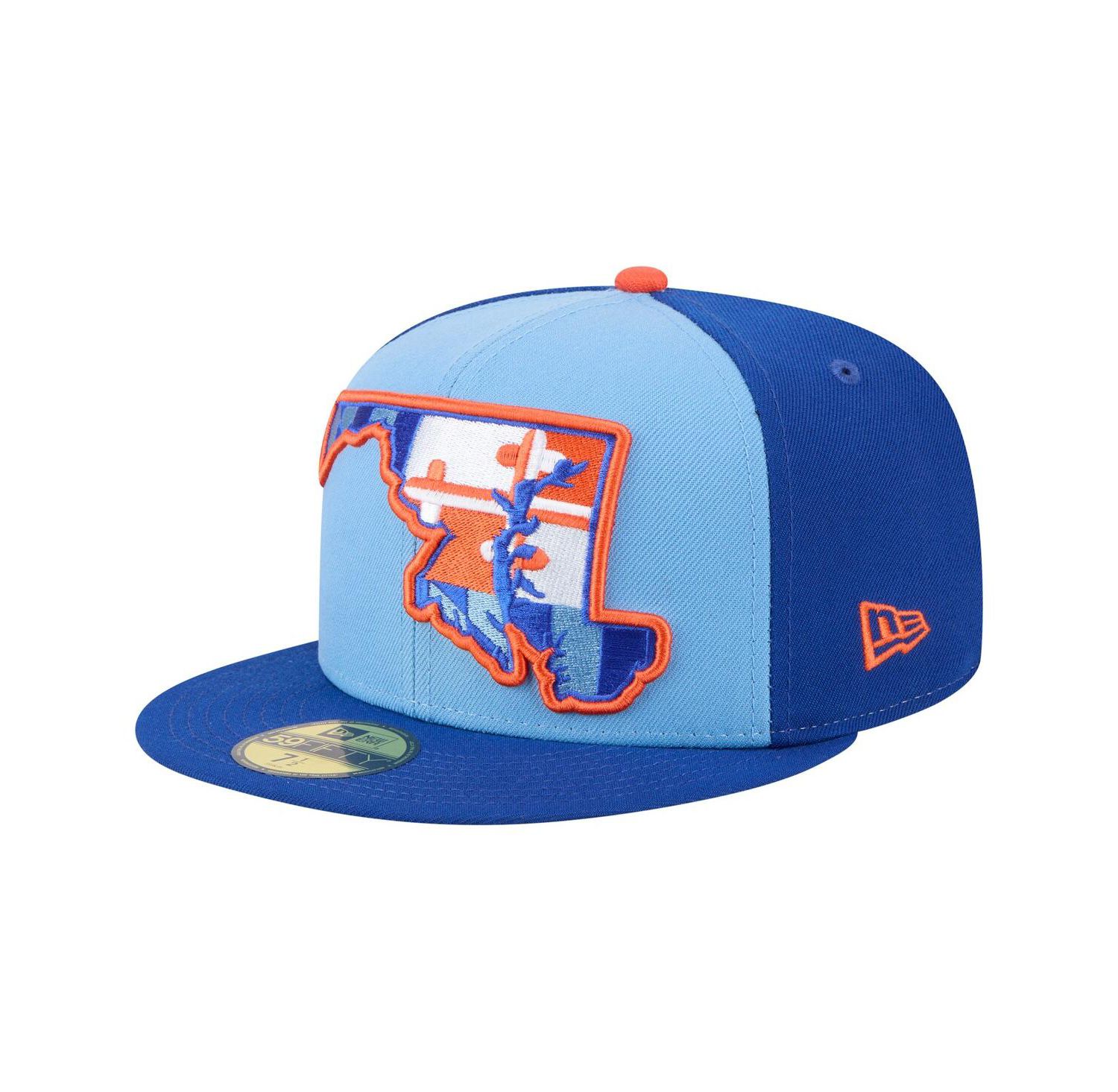 Men's Blue Aberdeen IronBirds Authentic Collection 59FIFTY Fitted Hat