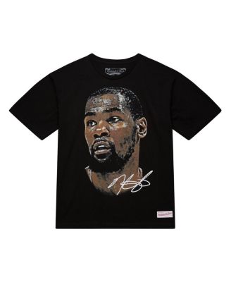 Men's and Women's Kevin Durant Black NBA Real Big Face Player T-Shirt