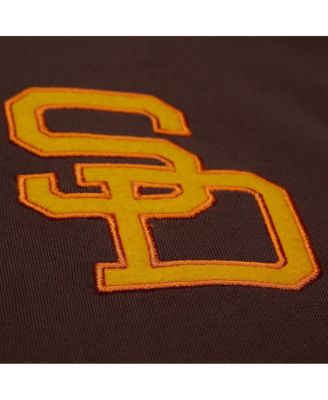 Men's Tony Gwynn Brown San Diego Padres Legends Collection Vintage Logo T-Shirt
