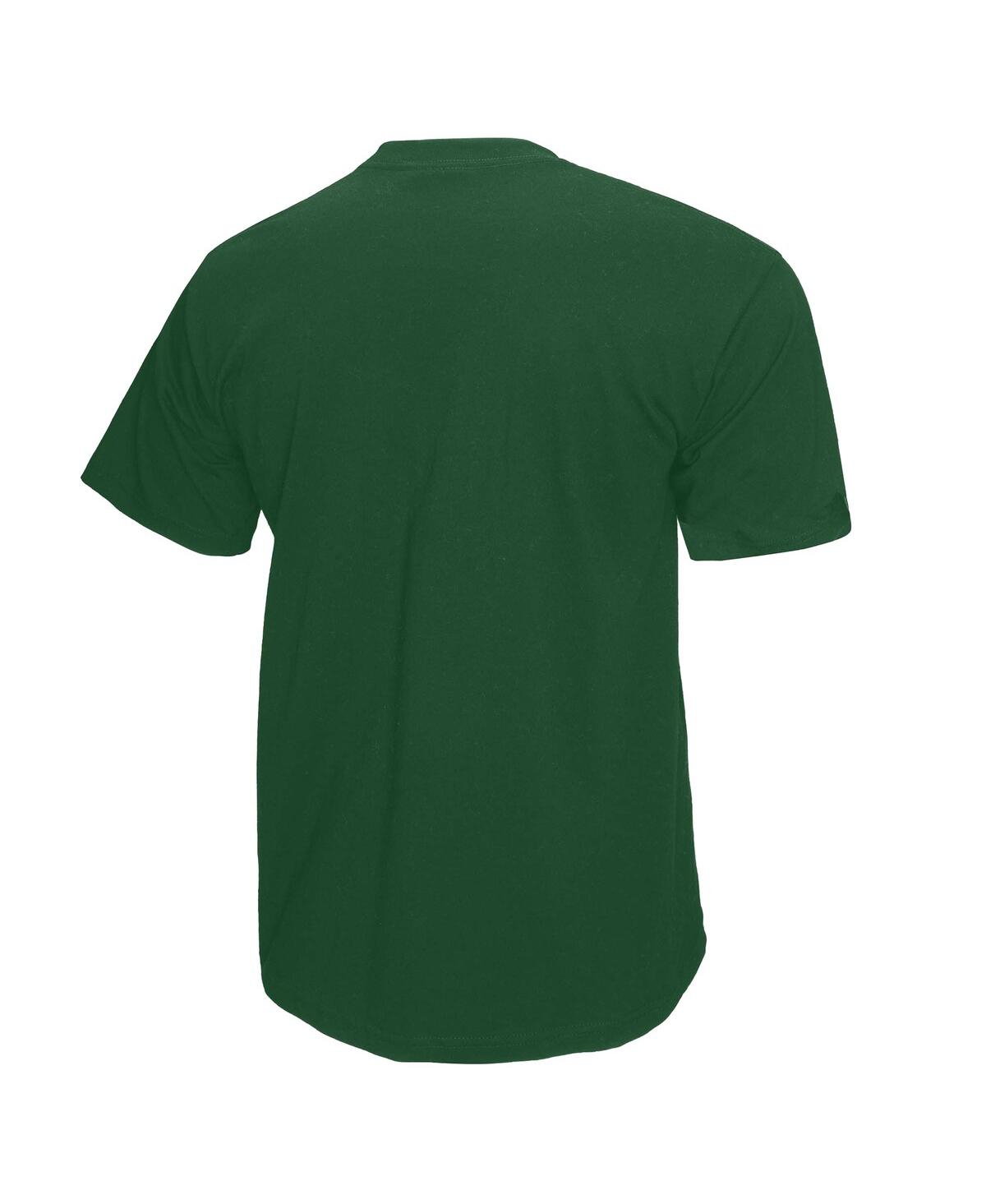 Mitchell & Ness Green Miami Hurricanes Retro Brush Mineral Wash T-shirt