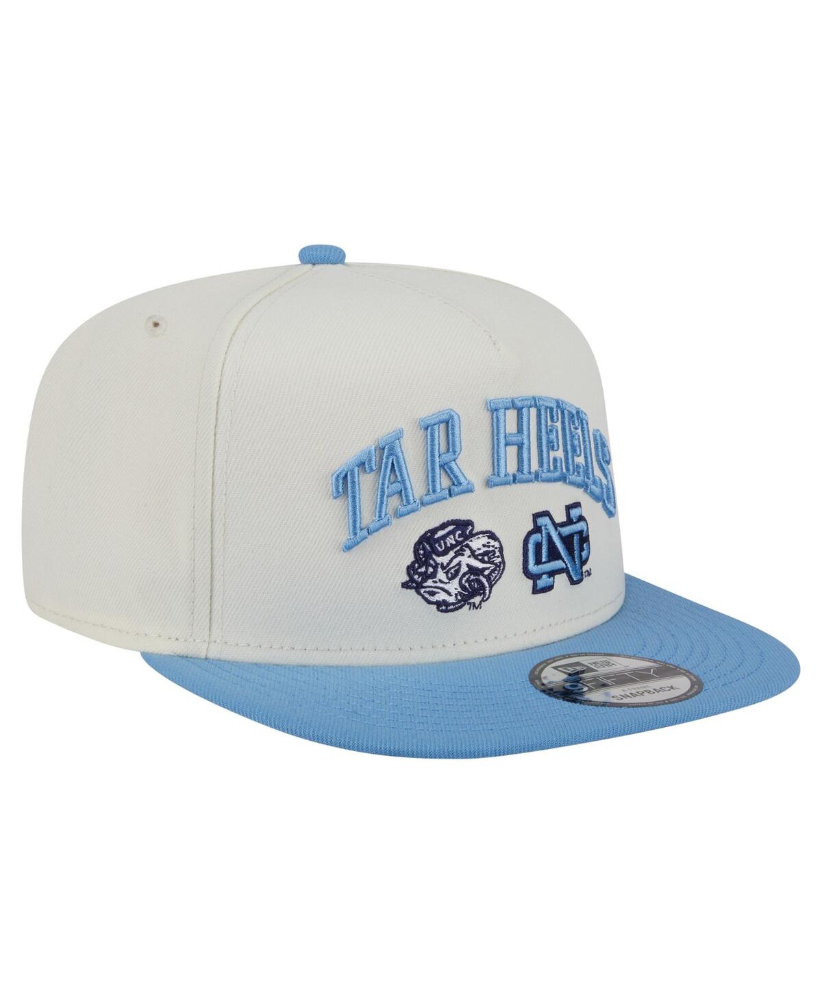 NEW ERA MEN'S WHITE NORTH CAROLINA TAR HEELS COLLEGIATE 9FIFTY A-FRAME SNAPBACK HAT 