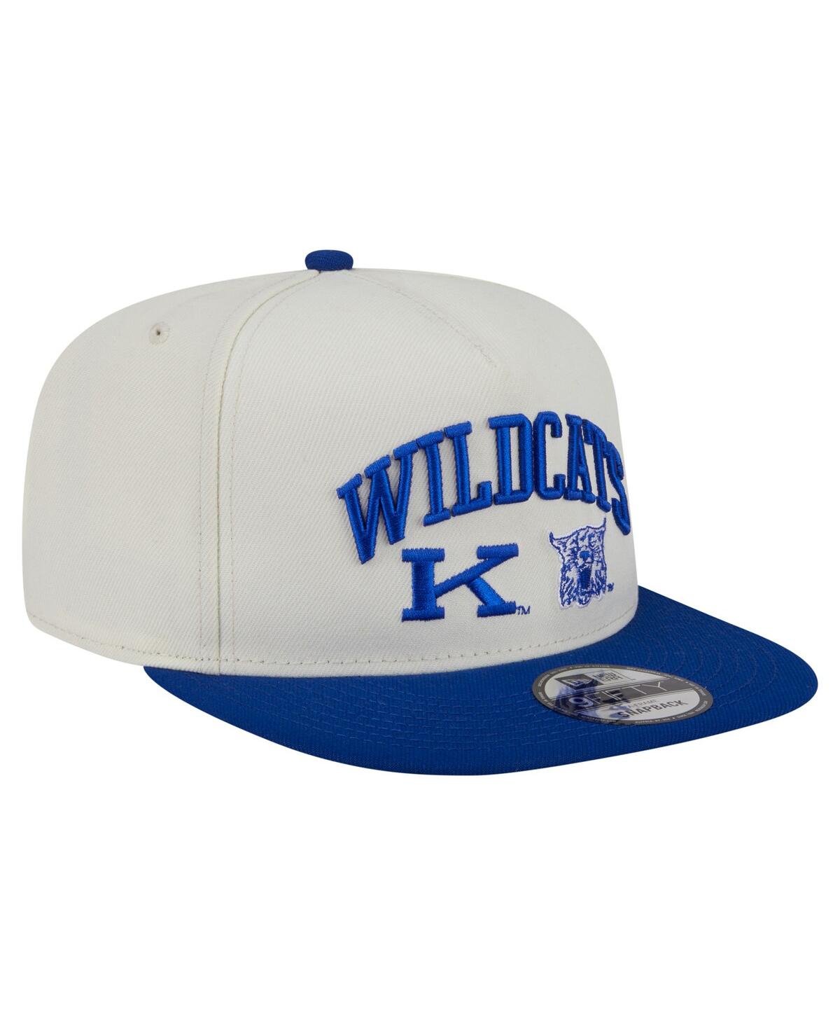 NEW ERA MEN'S WHITE KENTUCKY WILDCATS COLLEGIATE 9FIFTY A-FRAME SNAPBACK HAT 