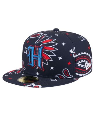 New Era - Men's Navy Houston Texans Paisley 59FIFTY Fitted Hat
