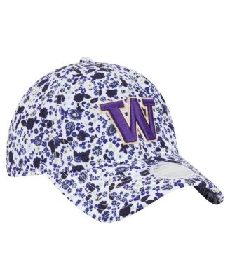 Women's White Washington Huskies Blooming 9TWENTY Adjustable Hat