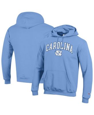 Champion - Men's Carolina Blue North Carolina Tar Heels Arch Over Logo Pullover Hoodie