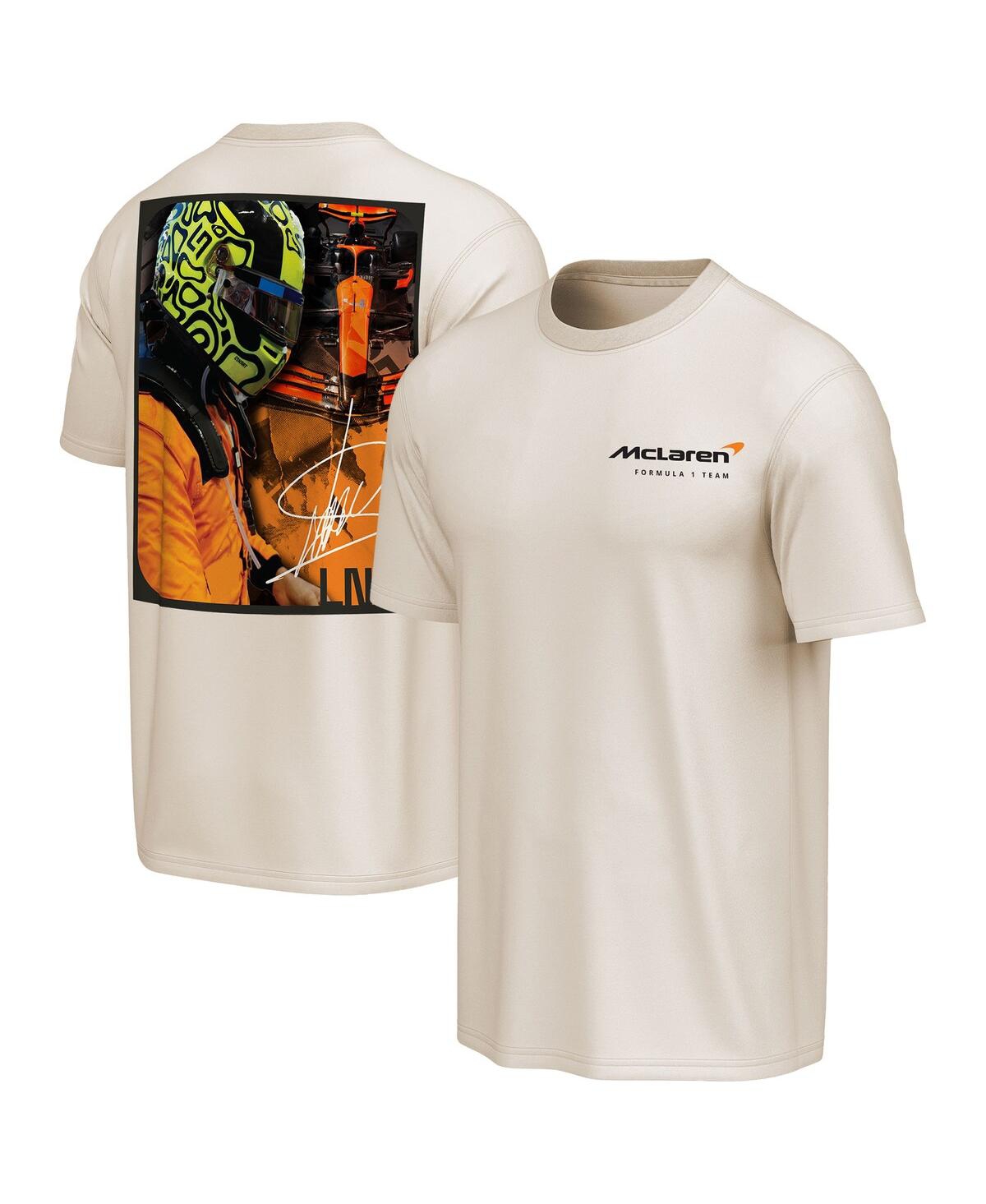Men's Lando Norris Natural McLaren F1 Team T-Shirt - Natural