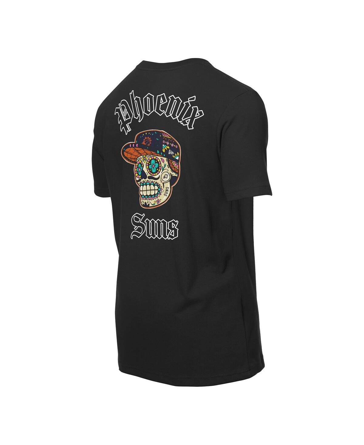 NEW ERA MEN'S BLACK PHOENIX SUNS SUGAR SKULLS T-SHIRT 